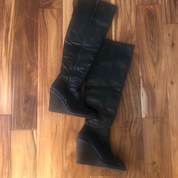 Lucky Brand Shoes - Lucky Brand Fabia Over the Knee Wedge Boot - sz 7